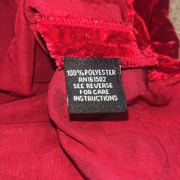 J. Peterman Classic Velvet Caftan Red Small - Picture 10 of 10